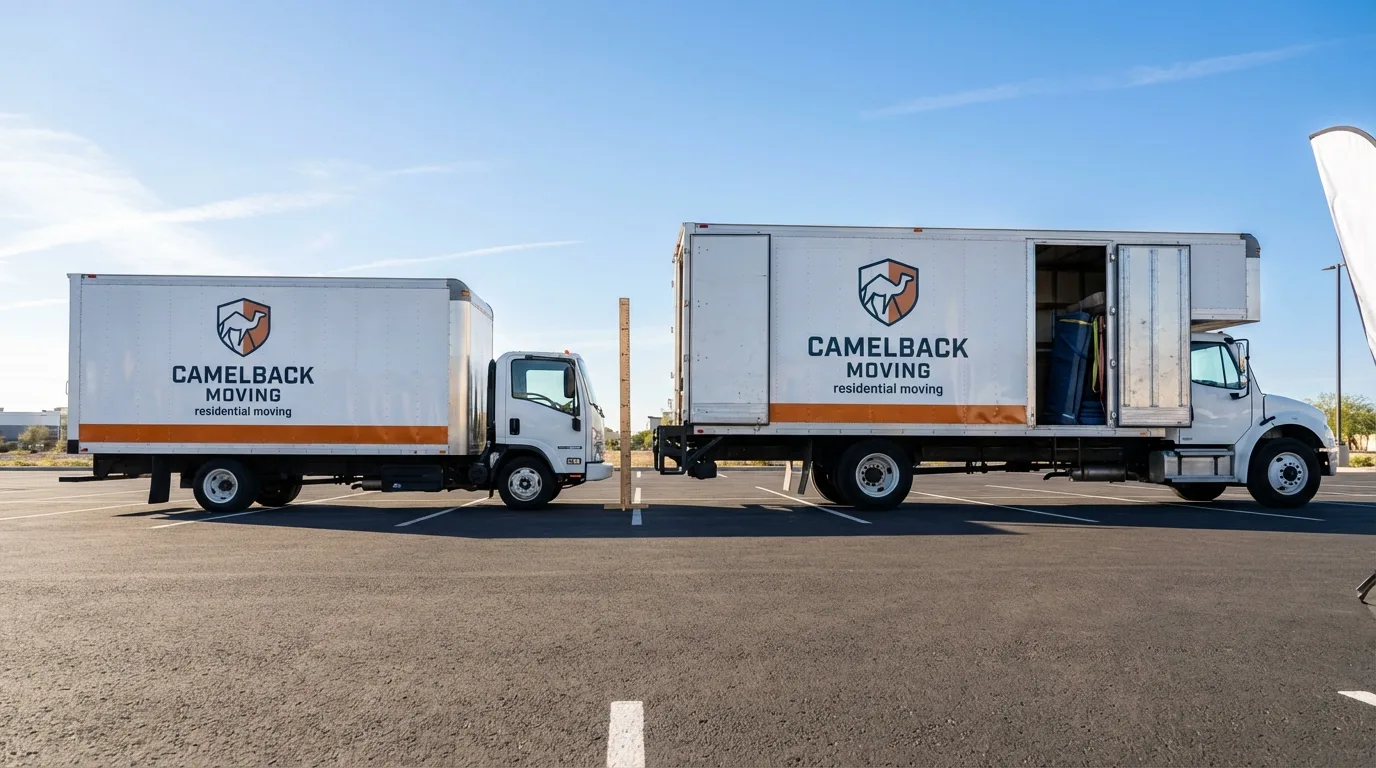 Moving truck size capacity guide in Harrisville